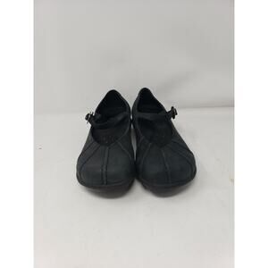 Dansko Black Leather Wedge Mary Jane Pro Nurse Shoes Sz:8 M US/38 EU